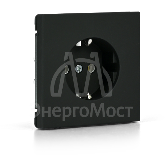 Розетка ArtGallery 16А с заземл. быстрозажим. клем. механизм карбон SE GAL001043S