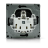 Розетка ArtGallery 16А с заземл. быстрозажим. клем. механизм карбон SE GAL001043S