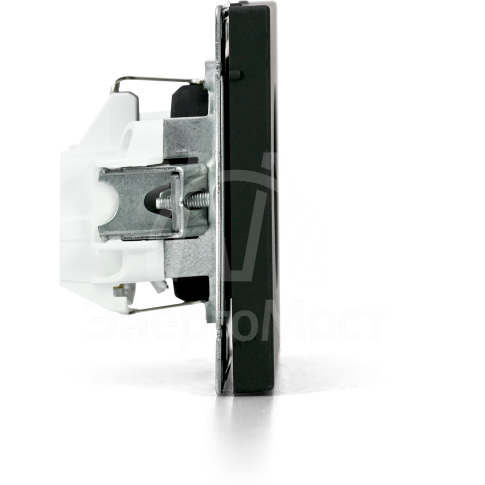 Розетка ArtGallery 16А с заземл. быстрозажим. клем. механизм карбон SE GAL001043S