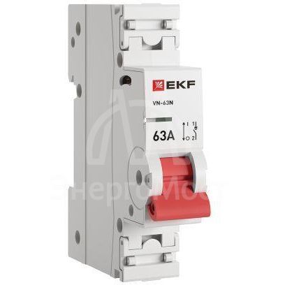 Выключатель нагрузки 1п 63А ВН-63N PROxima EKF S63163