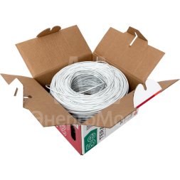 Кабель витая пара U/UTP кат.5e 4 пары solid оболочка PVC сер. TERACOM EKF TRC-5EUTP-04PVC-GY-IN3