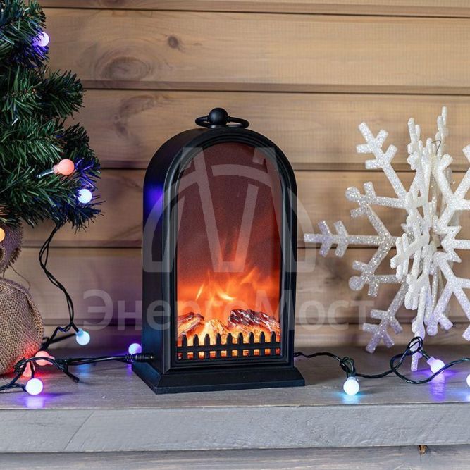 Камин светодиодный &amp;quot;Фьюжн&amp;quot; 14.7х11.7х25см с эффектом живого огня батарейки 2хС (не в комплекте) USB Neon-Night 511-039