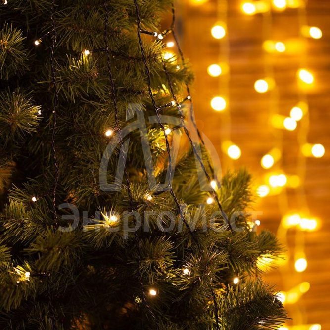 Гирлянда елочная с кольцом 7 нитей по 1.8м LED тепл. бел. не соединяется NEON-NIGHT 235-086