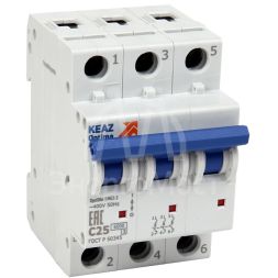 Выключатель автоматический модульный OptiDin BM63-3C32-УХЛ3 инд. упак. (новый) КЭАЗ 293231