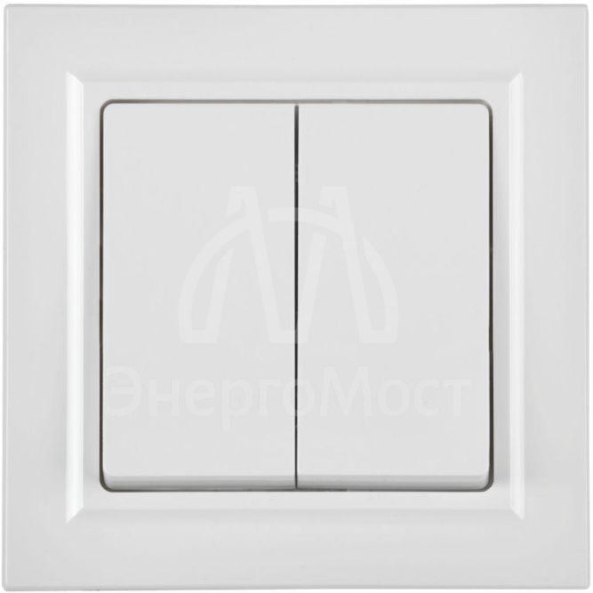 Выключатель проходной 2-кл. СП BRITE ВС10-2-6-БрБ 10А бел. IEK BR-V22-0-10-K01