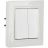 Выключатель проходной 2-кл. СП BRITE ВС10-2-6-БрБ 10А бел. IEK BR-V22-0-10-K01