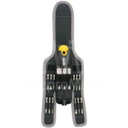 Трещотка поворотная Ergonic K с набором бит в чехле 16 предметов Felo 06071604