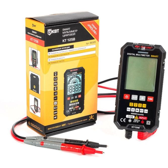 Мультиметр цифровой SMART KT 125В PROLINE КВТ 86325
