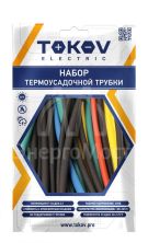 Набор термоусадочной трубки 7 цветов по 3шт (100мм) размер 8/4 TOKOV ELECTRIC TKE-THK-8-0.1-7С