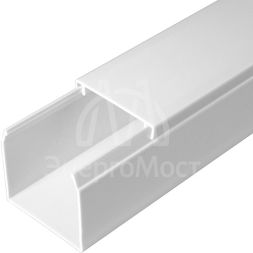 Кабель-канал 40х40 L2000 с двойн. замком бел. Промрукав PR.0640401