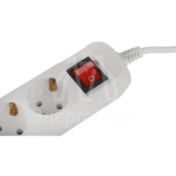 Удлинитель электрический UDL-16-370-ES Greenline 3 розетки с заземлением с выключателем 7м ПВС 3х1кв.мм Эра Б0065012