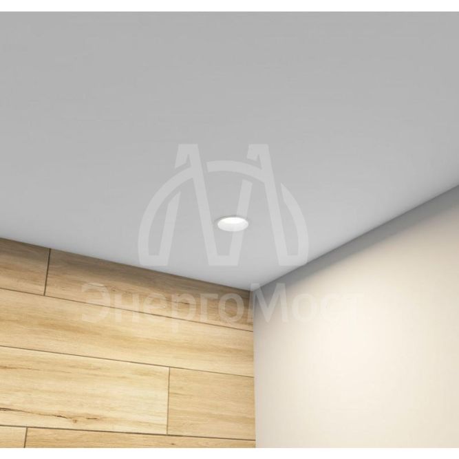 Светильник светодиодный 10Вт GU5.3 IP65 встраив. влагозащ. пластик бел. DENKIRS 696420