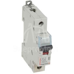 Выключатель автоматический модульный 1п C 25А 6кА DX3-E 6000 1мод. 230/400В Leg 407265