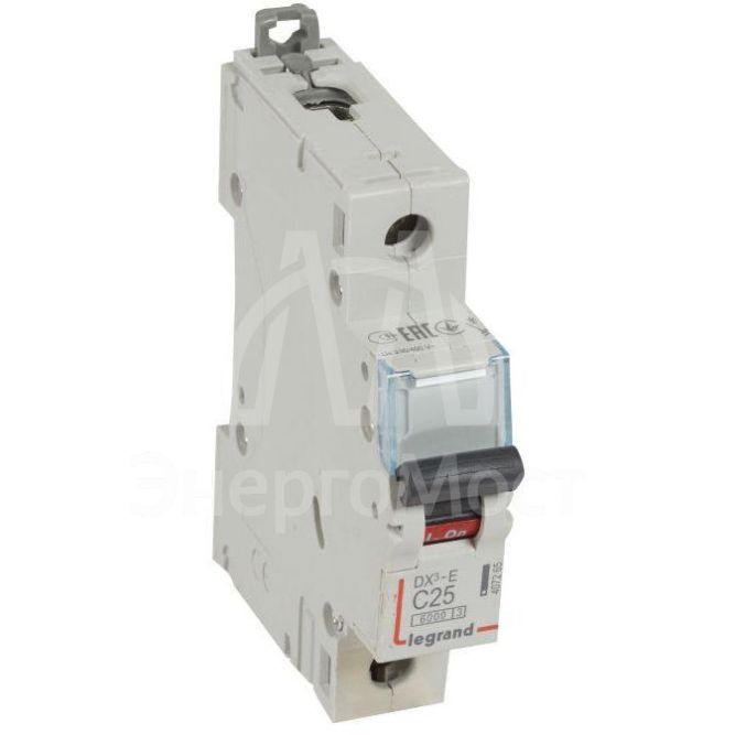 Выключатель автоматический модульный 1п C 25А 6кА DX3-E 6000 1мод. 230/400В Leg 407265