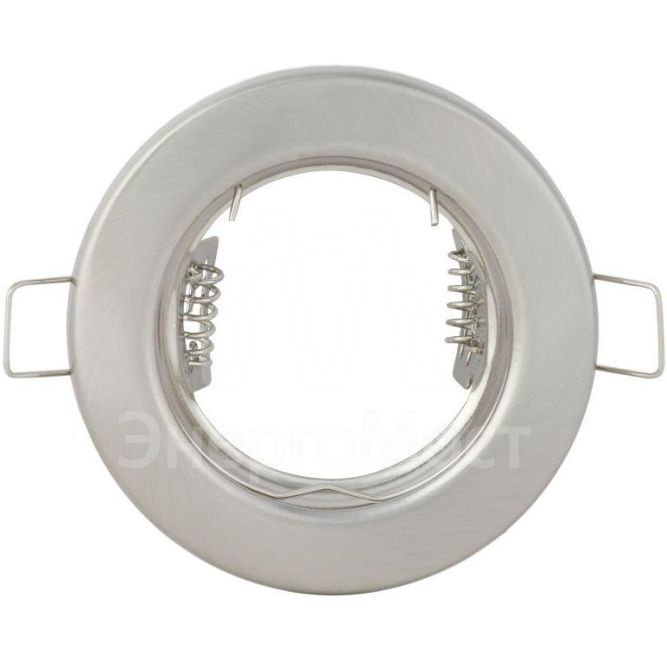 Светильник MR16 встраив. матов. хром IEK LUVB0-GU05-1-K27