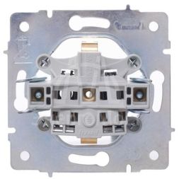 Розетка 1-м СП Vesna с заземл. ПБТ механизм бел. LEZARD 742-0288-122B