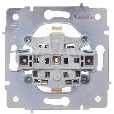 Розетка 1-м СП Vesna с заземл. ПБТ механизм бел. LEZARD 742-0288-122B