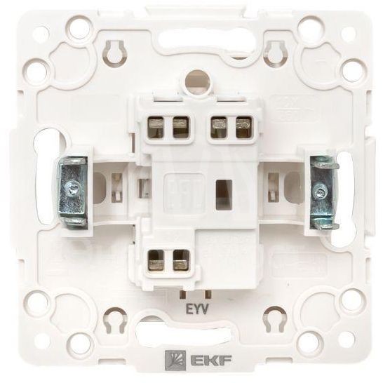 Механизм переключателя проходного 1-кл. Стокгольм 10А винт. клеммы бел. PROxima EKF EYV10-025-20