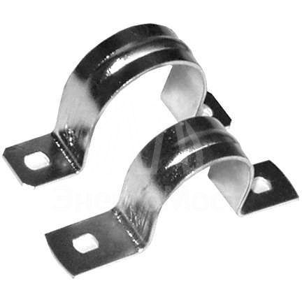 Скоба крепежная двухлапковая d25мм метал. оцинк. (уп.25шт) Ruvinil С21425