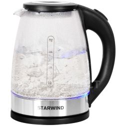 Чайник 1.7л. 1700Вт (стекло)черн. SKG2082 STARWIND 1419834