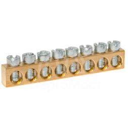 Шина PEN &amp;quot;ноль-земля&amp;quot; (6х9мм) 8 отв. для щитов Nova Unix Unix65 EKF nv-k8