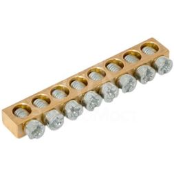 Шина PEN &amp;quot;ноль-земля&amp;quot; (6х9мм) 8 отв. для щитов Nova Unix Unix65 EKF nv-k8