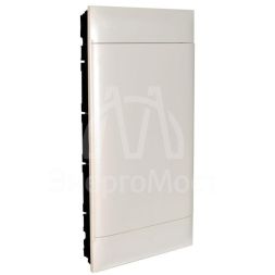 Щиток пластиковый встраиваемый Practibox S 4х12 бел. дверь Leg 135544