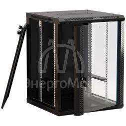 Шкаф настенный TWB-0645-GP-RAL9004 Hyperline 395300