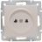 Розетка 1-м СП Vesna без заземл. ПБТ механизм жемчуж./бел. перламутр LEZARD 742-3088-121B