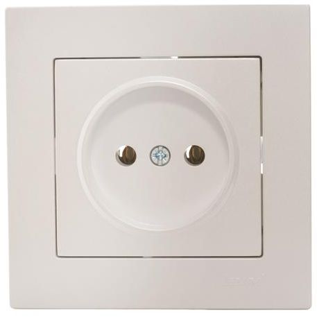 Розетка 1-м СП Vesna без заземл. ПБТ механизм жемчуж./бел. перламутр LEZARD 742-3088-121B