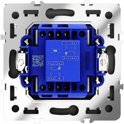 Переключатель перекрестный 1-кл. СП S70 механизм черн. матов. Voltum VLS010508