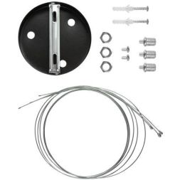 Светильник светодиодный Geometria Ring SPO-132-B-40K-088 88Вт 4000К IP40 800х800х80мм подвесной драйвер внутри черн. Эра Б0058901