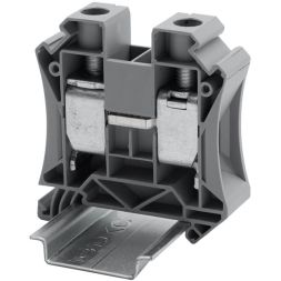 Клемма проходная винтовой зажим; 2 точки подключения; 35кв.мм сер. DKC TUR-35R