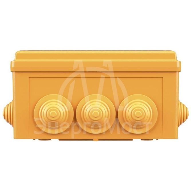 Коробка ответвительная FS 150х110х70мм 4р 450В 32А 10кв.мм нерж. контакт с каб. вводами и клеммн. IP55 пластик. DKC FSK21410