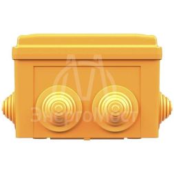 Коробка ответвительная FS 150х110х70мм 4р 450В 32А 10кв.мм нерж. контакт с каб. вводами и клеммн. IP55 пластик. DKC FSK21410