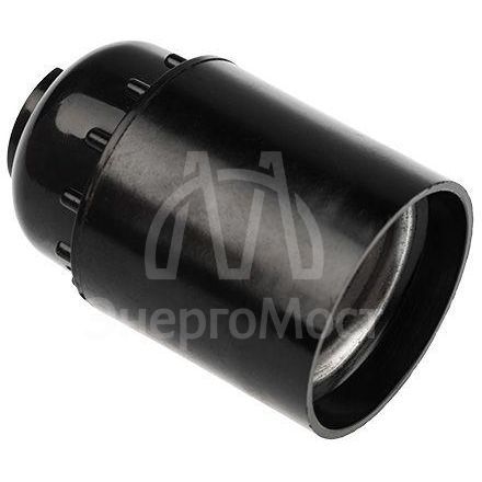 Патрон E27 карболитовый подвесной черн. с этикеткой Rexant 11-8815