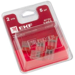 Клемма СМК 2273-242 (с пастой) 2 отверстия 0.5-2.5кв.мм блист. (уп.5шт) PROxima EKF plc-smk-2273-242b