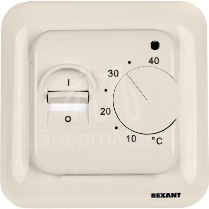 Термостат механический R70XT (OTN-1991; RTC 70.26; MST-1; MT-26; MTT-2; M5.713) 16А 3.6кВт для теплых полов датчик пола бел. Rexant 51-0531