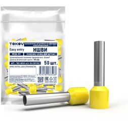 Наконечник штыревой втулочный изолированный НШВИ 6.0-18 TOKOV ELECTRIC TKE-NSVI-6.0-18-C07/50