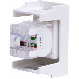 Розетка компьютерная СП Viva 1мод. RJ45 CAT.5E бел. DKC 45038