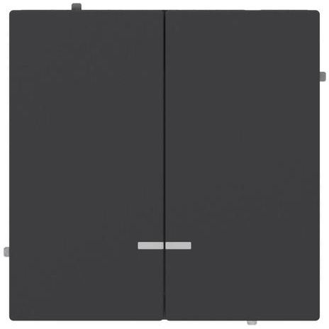 Переключатель 2-кл. KANT с подсветкой черн. уголь DKC 7012144