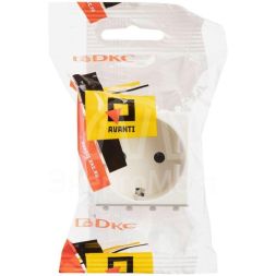 Розетка 2мод. 2P+E Avanti &amp;quot;Белое облако&amp;quot; защ. шторки DKC 4400002