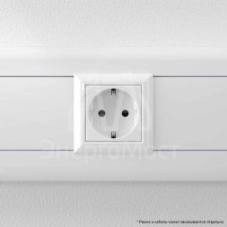 Розетка 2мод. 2P+E Avanti &amp;quot;Белое облако&amp;quot; защ. шторки DKC 4400002