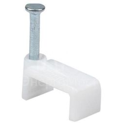 Скоба крепежная квадратная плоская 12мм (уп.50шт) EKF plcn-ss-12