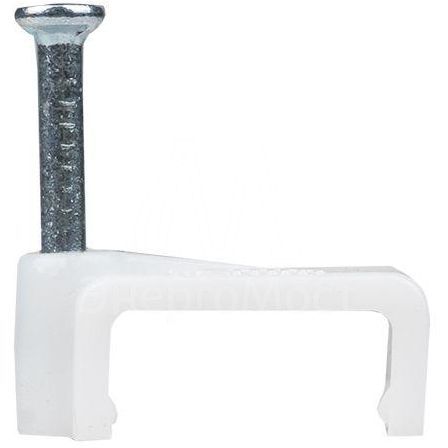 Скоба крепежная квадратная плоская 12мм (уп.50шт) EKF plcn-ss-12