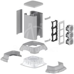 Мини-колонна 0.25м алюм. сер. метал. RAL 9006 DKC 19524