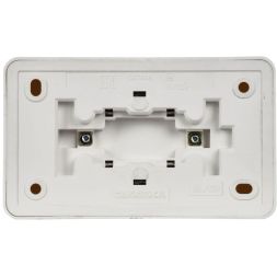 Розетка 2-м ОП Октава 10А IP20 без заземл. бел. IEK ERO20-K01-10-DC
