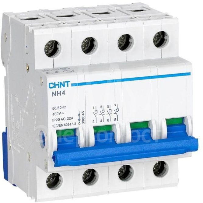 Выключатель нагрузки 4п 63А NH4 (R) CHINT 398047