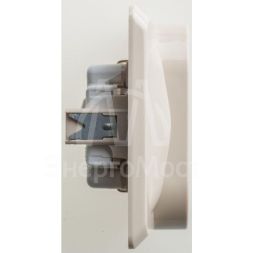 Розетка 2-м СП Этюд 16А с заземл. крем. SchE PC16-007K