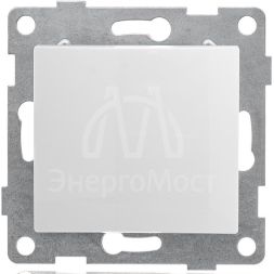 Переключатель проходной 1-кл. СП Bravo 10А 250В механизм бел. GUSI С10В4-001